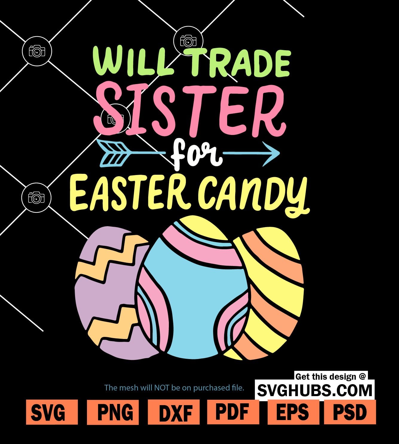 Sister For Easter Candy SVG