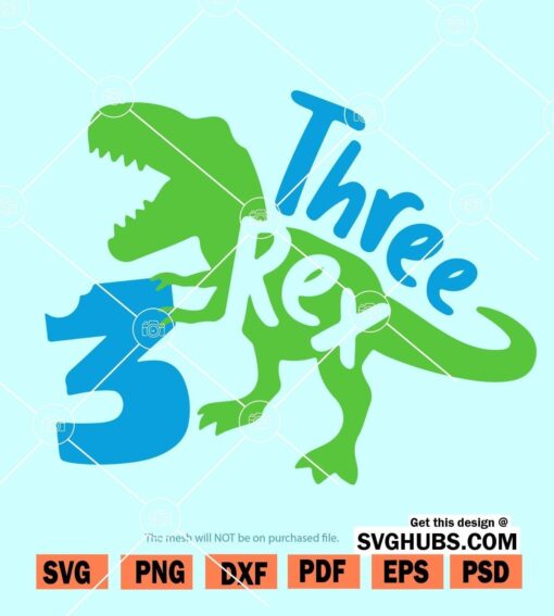 Three Rex SVG