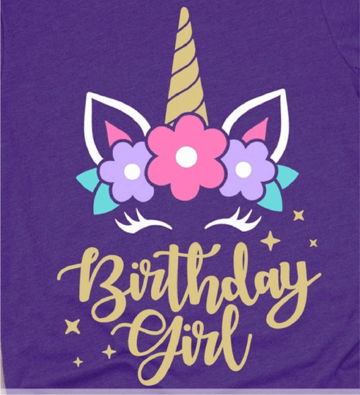 Unicorn Birthday Svg