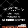 You Can't Tell Me What To Do You_re Not My Granddaughter Svg