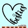 Besties Heart SVG