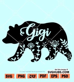 Gigi bear svg