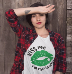 kiss me am vaccinated svg