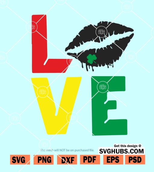 Love Shamrock SVG