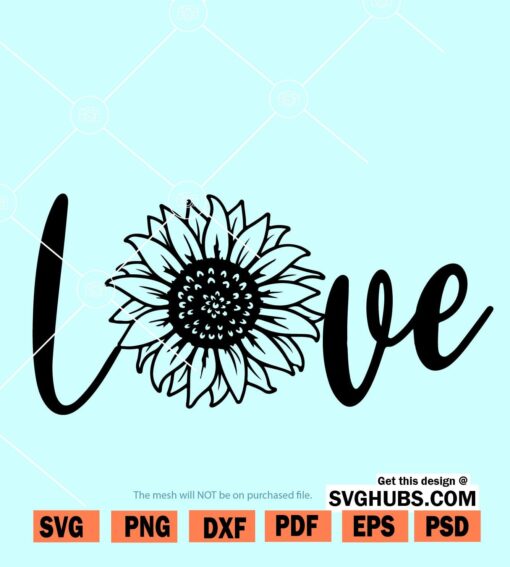 sunflower love svg