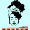 Afro woman with turban svg