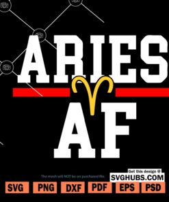 Aries AF SVG file for Cricut