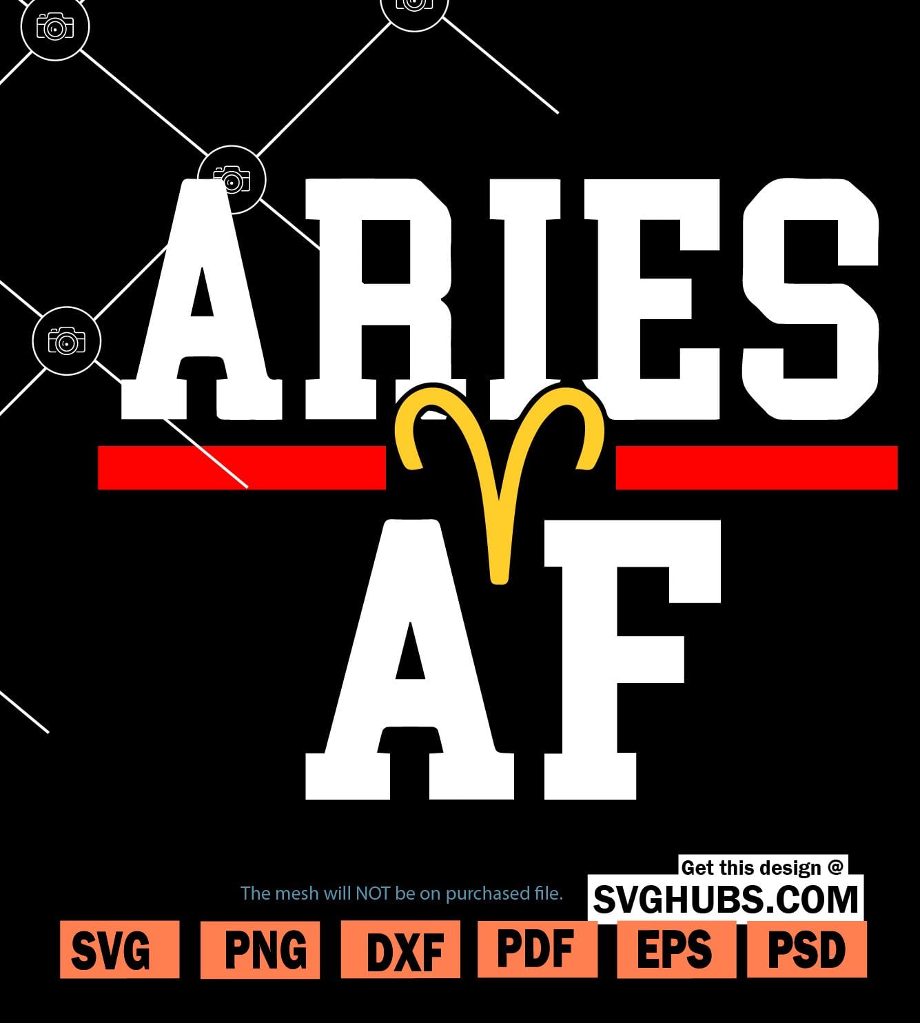 Download Aries Af Svg File For Cricut March Birthday Svg March Girl Svg Aries Af Svg Svg Hubs