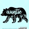 Auntie bear svg