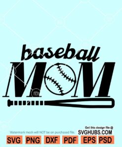 Baseball mom SVG