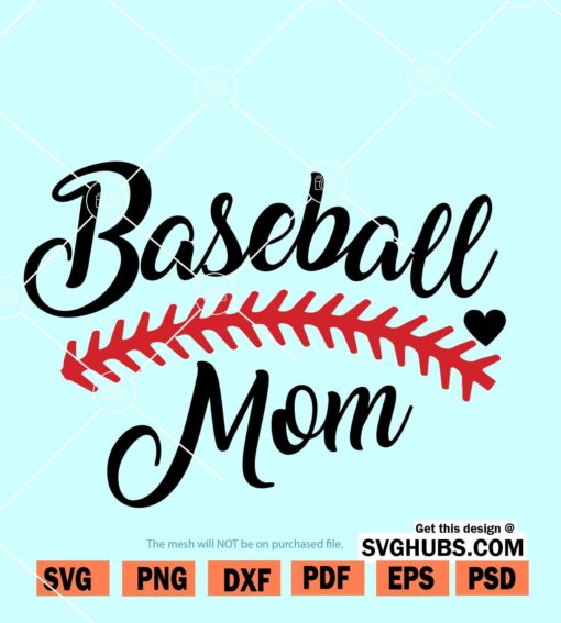 Baseball mom svg