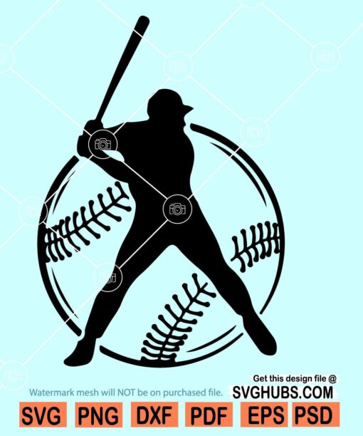 Baseball player svg