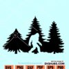 Bigfoot in Trees svg