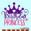 Birthday princess SVG