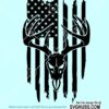 Deer skull flag SVG