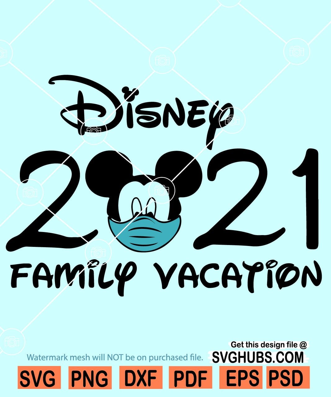 Mickey Face Svg Disney Family Vacation 2020 SVG Disney Vacation SVG