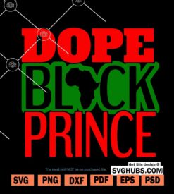 Dope black Prince SVG