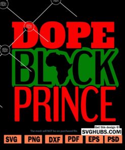 Dope black Prince SVG