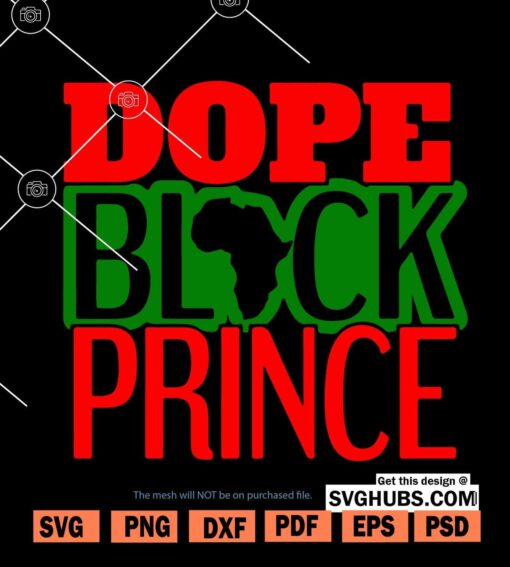 Dope black Prince SVG