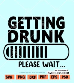 Getting drunk please wait svg