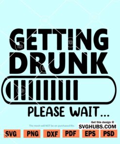 Getting drunk please wait svg