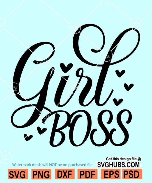 Girl boss svg