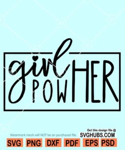 Girl power svg