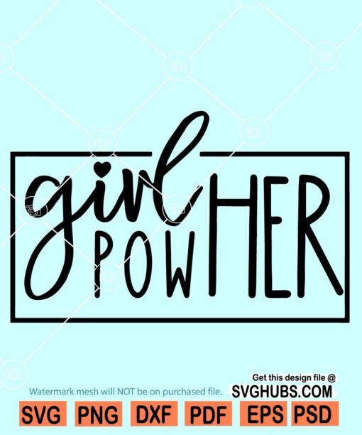 Girl power svg