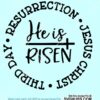 He is risen svg