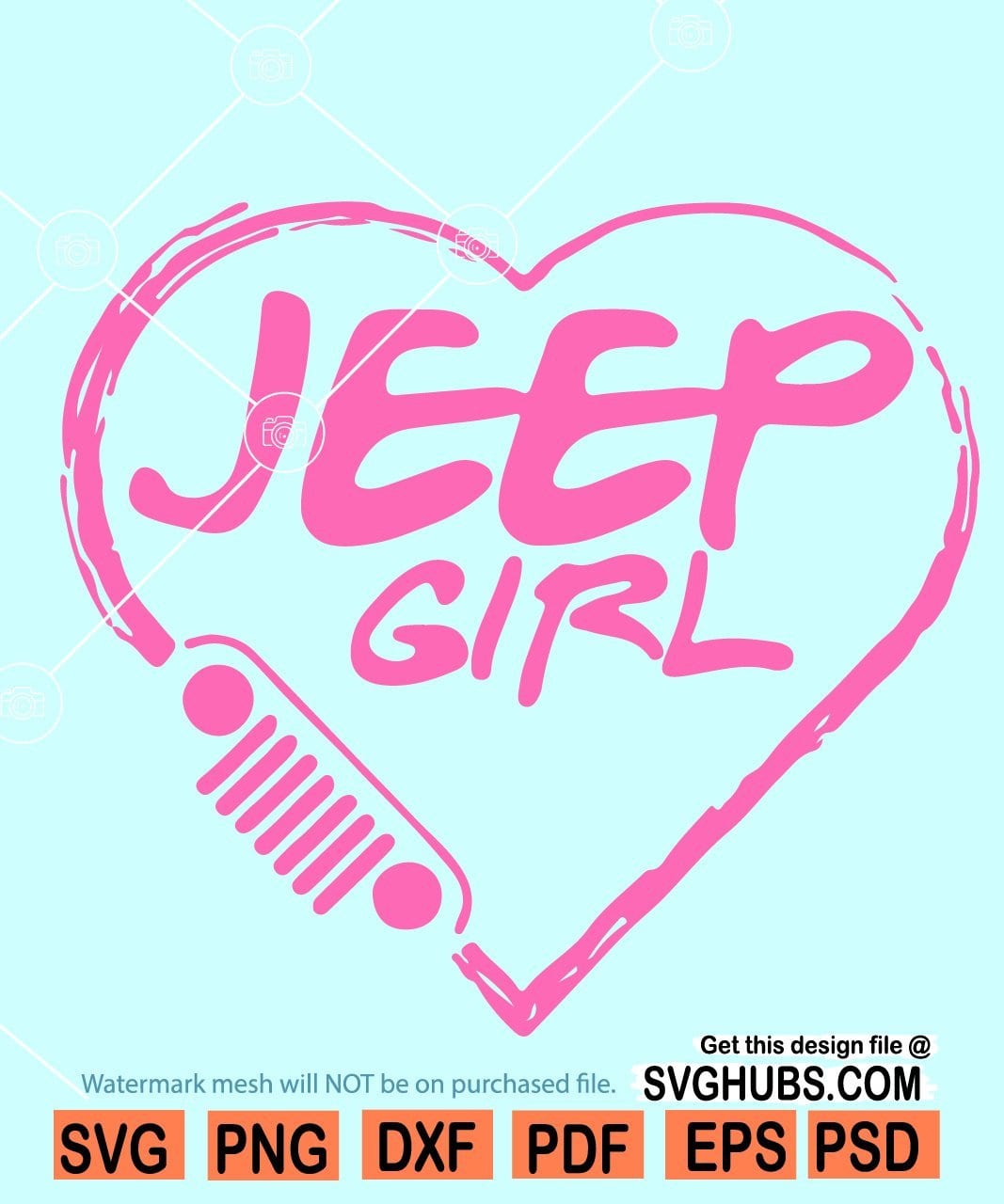 Jeep Girl Lips Svg