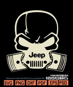 Jeep gas mask svg