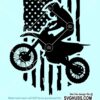 US flag motocross svg