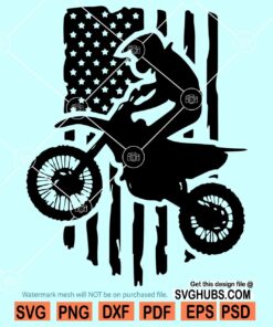 US flag motocross svg