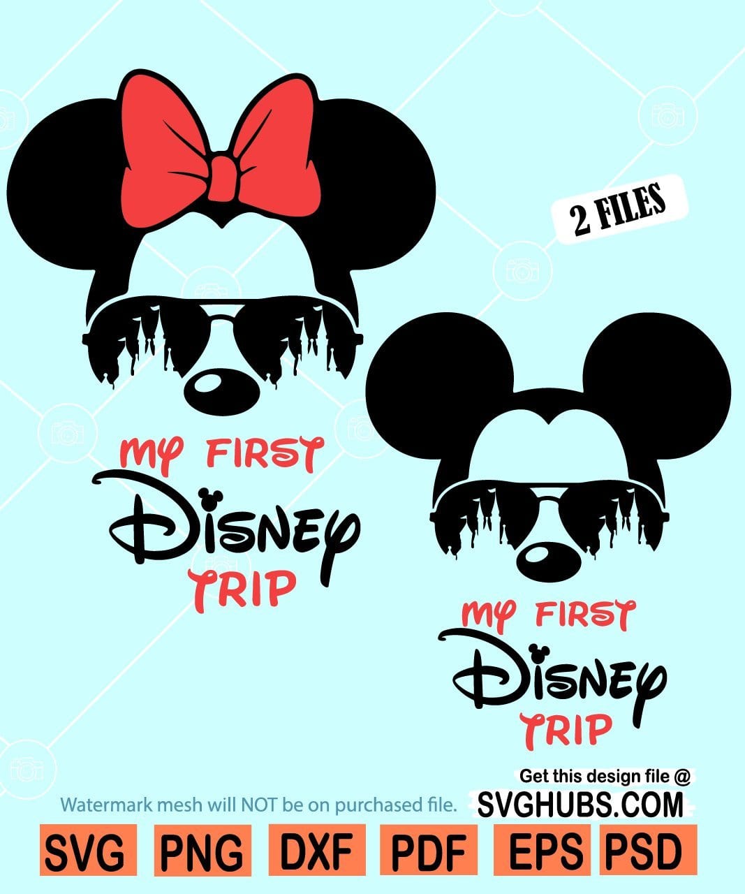 My First Trip to Disney Svg, My first Disney trip SVG, Sunglasses