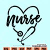 Nurse stethoscope svg
