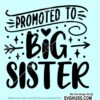 Promoted to big sister svg
