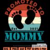 Vintage promoted to mommy svg