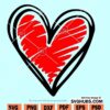 Scribble heart svg