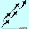 Shark pattern clipart