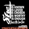 She is known Christian svg