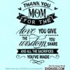 Thank You Mom svg