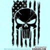 USA flag skull svg