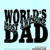 World's Most Awesome Dad SVG