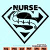 Superhero nurse SVG
