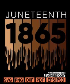 1865 juneteenth svg