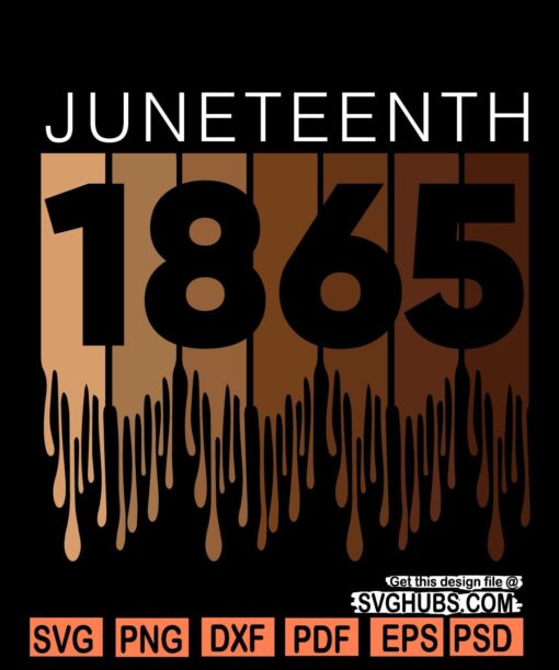 1865 juneteenth svg
