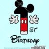 1st Birthday Mickey svg