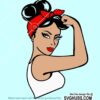 Afro rosie the riveter SVG