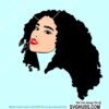 Afro woman SVG