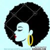 Afro woman SVG file